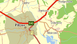 mapa sytuacyjna Parkosza